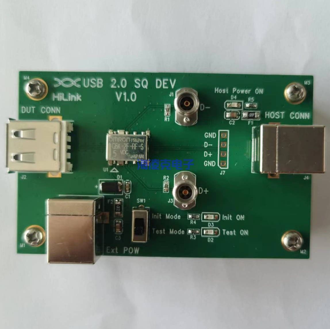 USB2.0 A口Device SQ测试夹具