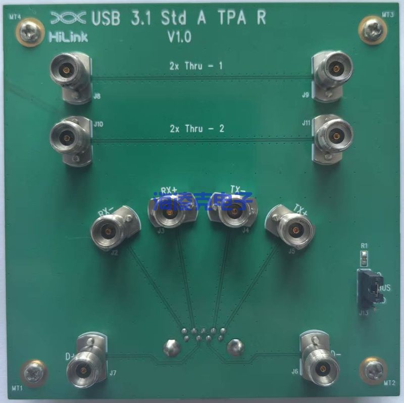 USB3.1 A型母口线缆测试夹具