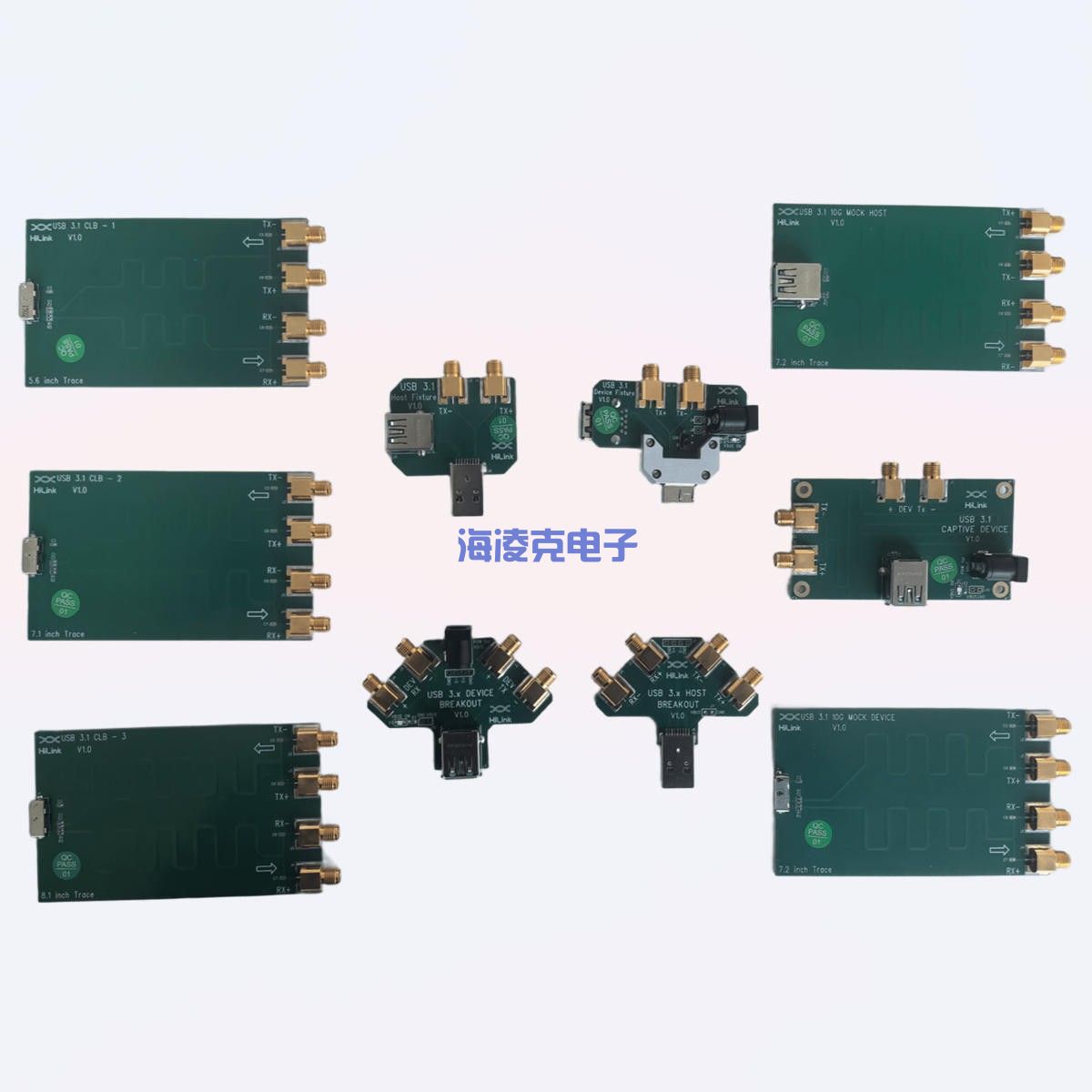 USB 3.1 A口测试夹具