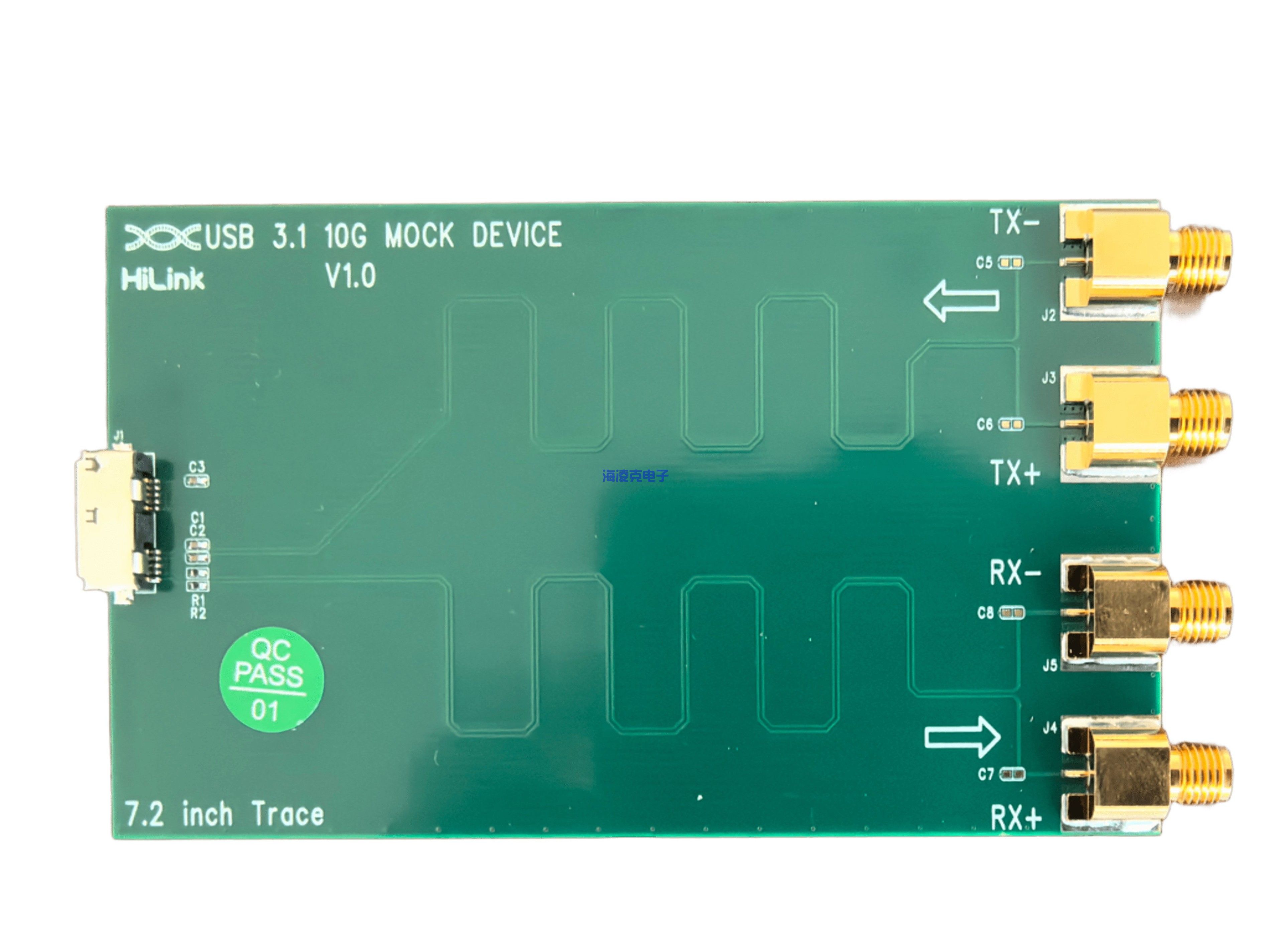 USB 3.1 A口测试夹具