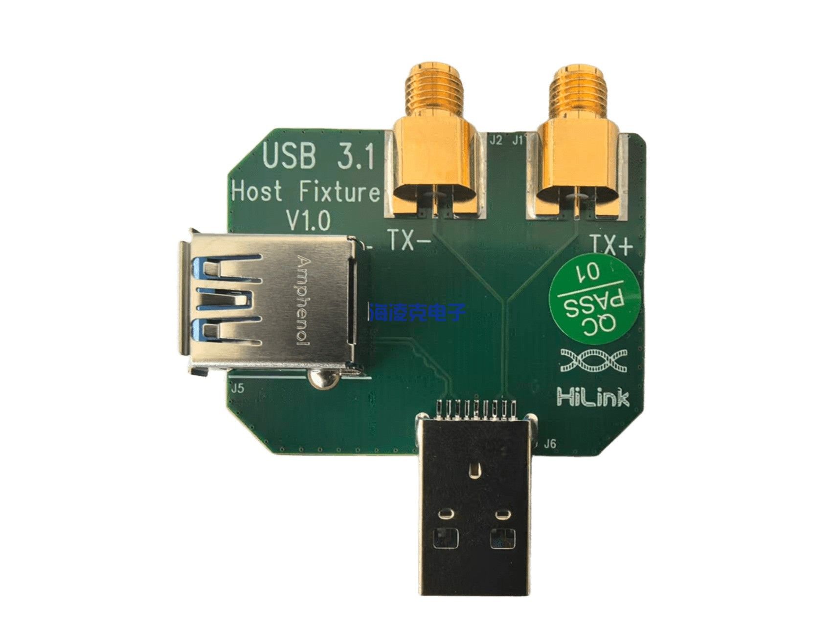 USB 3.1 A口测试夹具