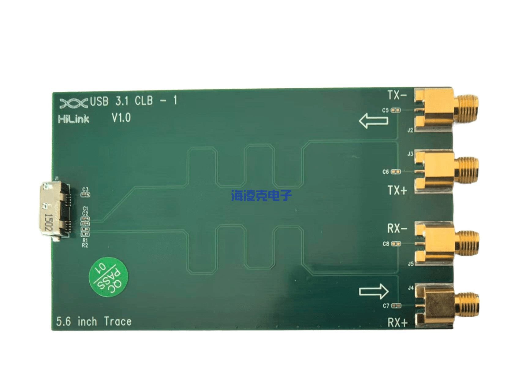 USB 3.1 A口测试夹具