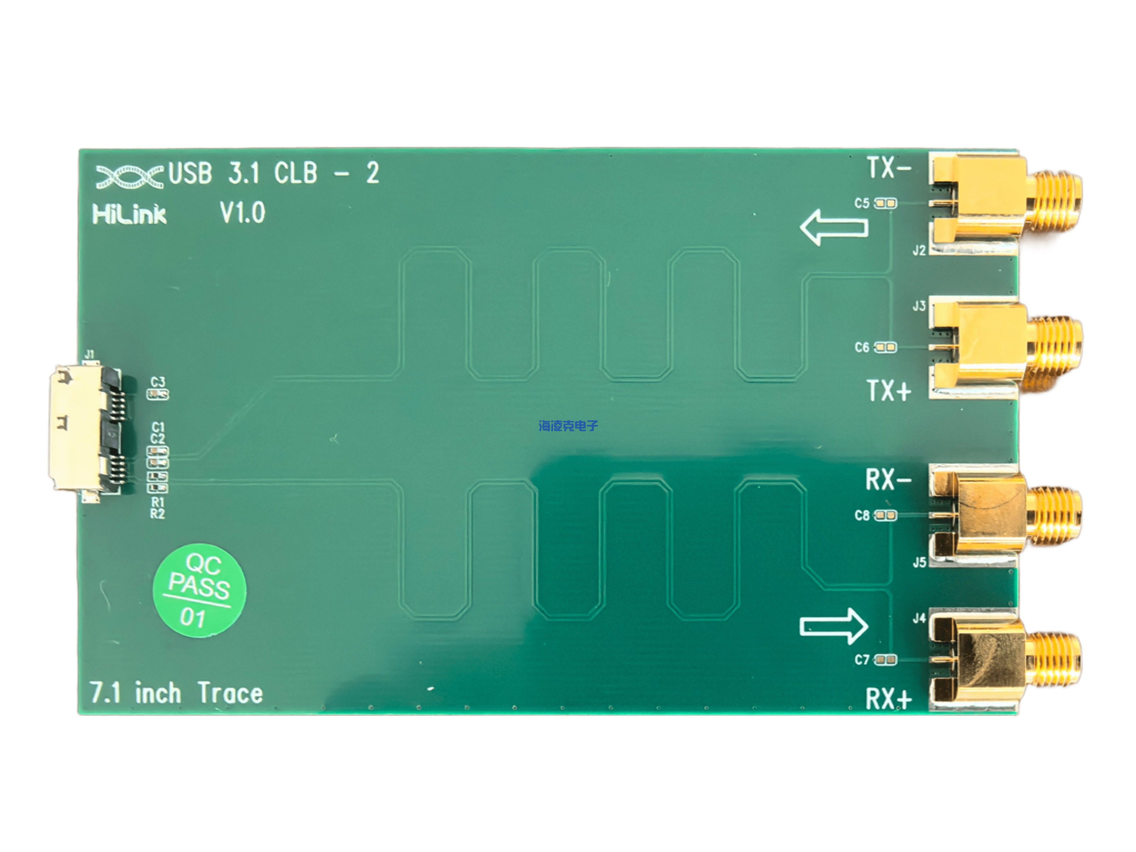 USB 3.1 A口测试夹具
