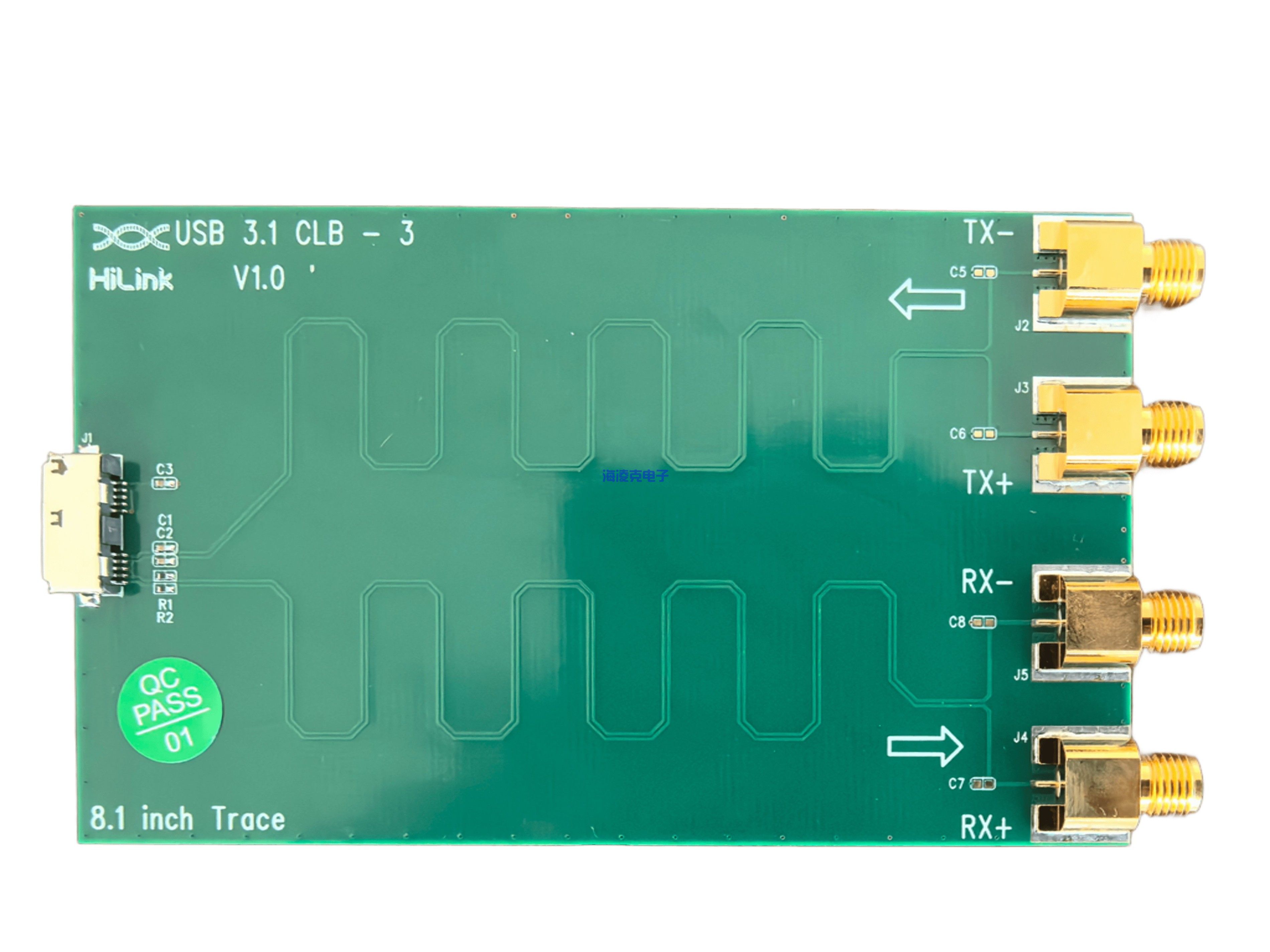 USB 3.1 A口测试夹具