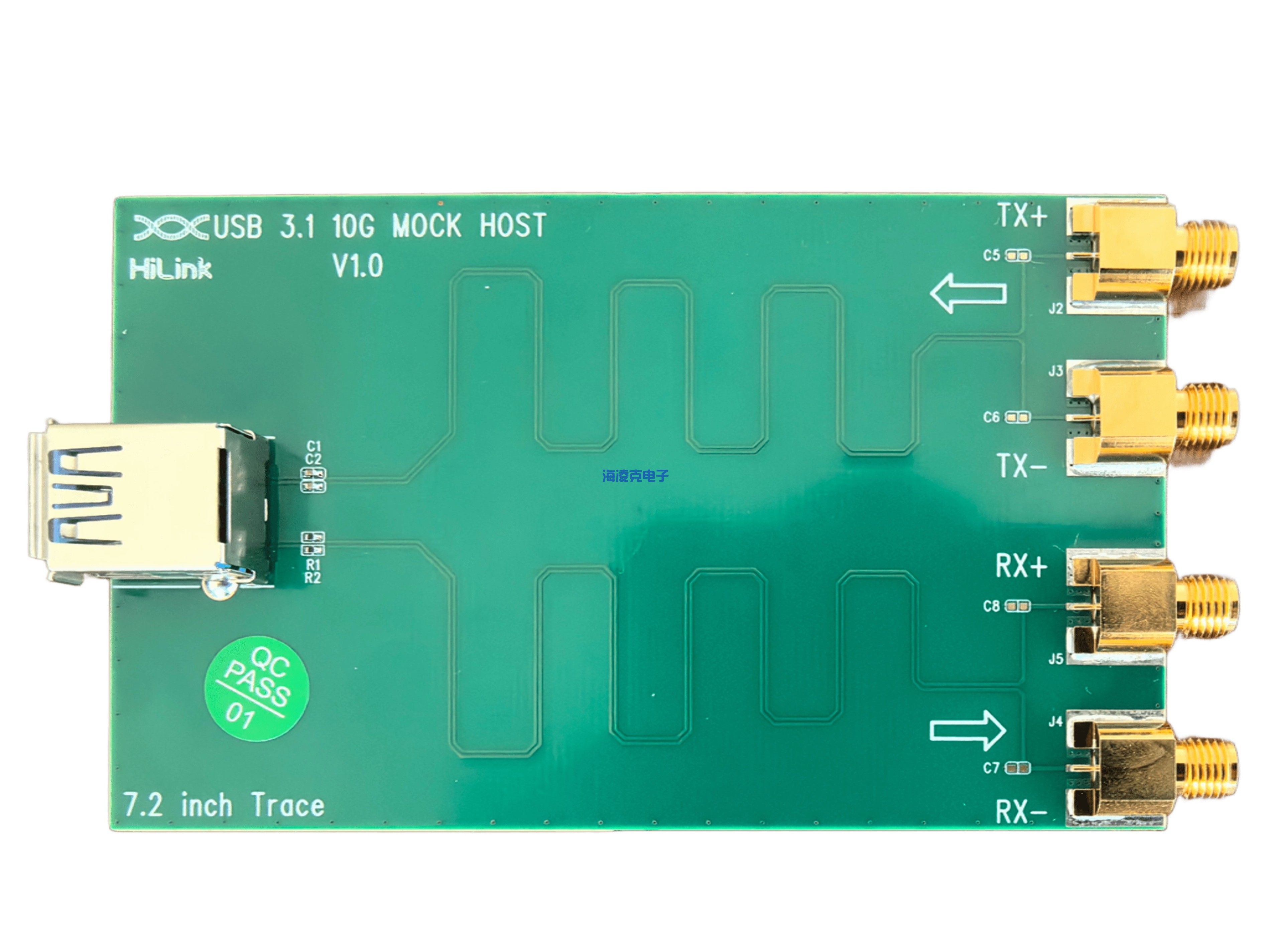 USB 3.1 A口测试夹具