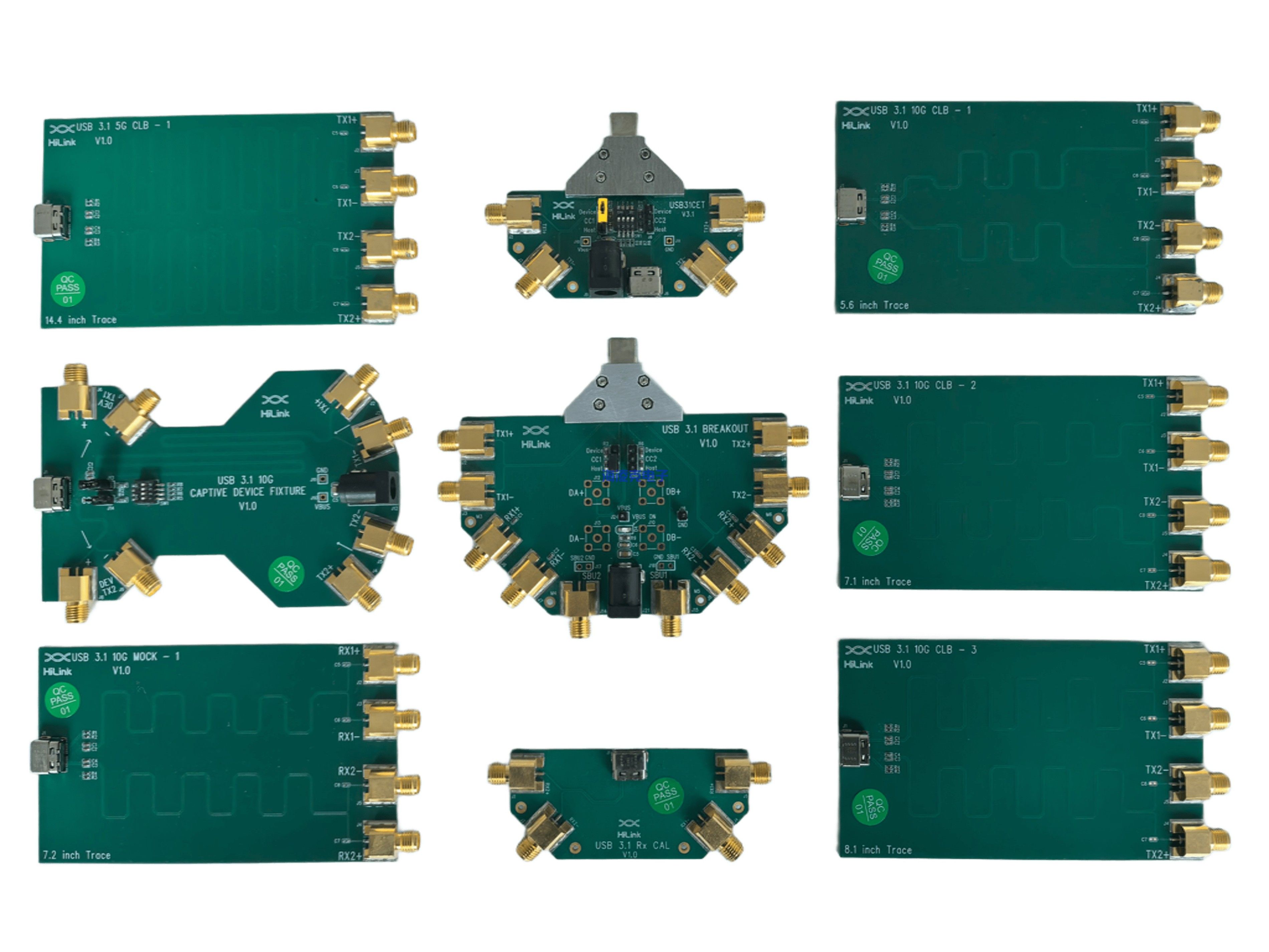 USB 3.1 C口测试夹具