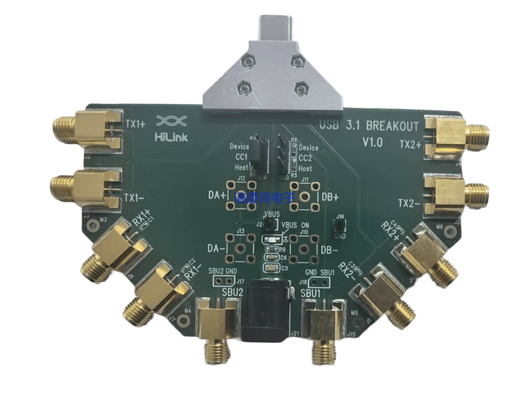 USB 3.1 C口测试夹具