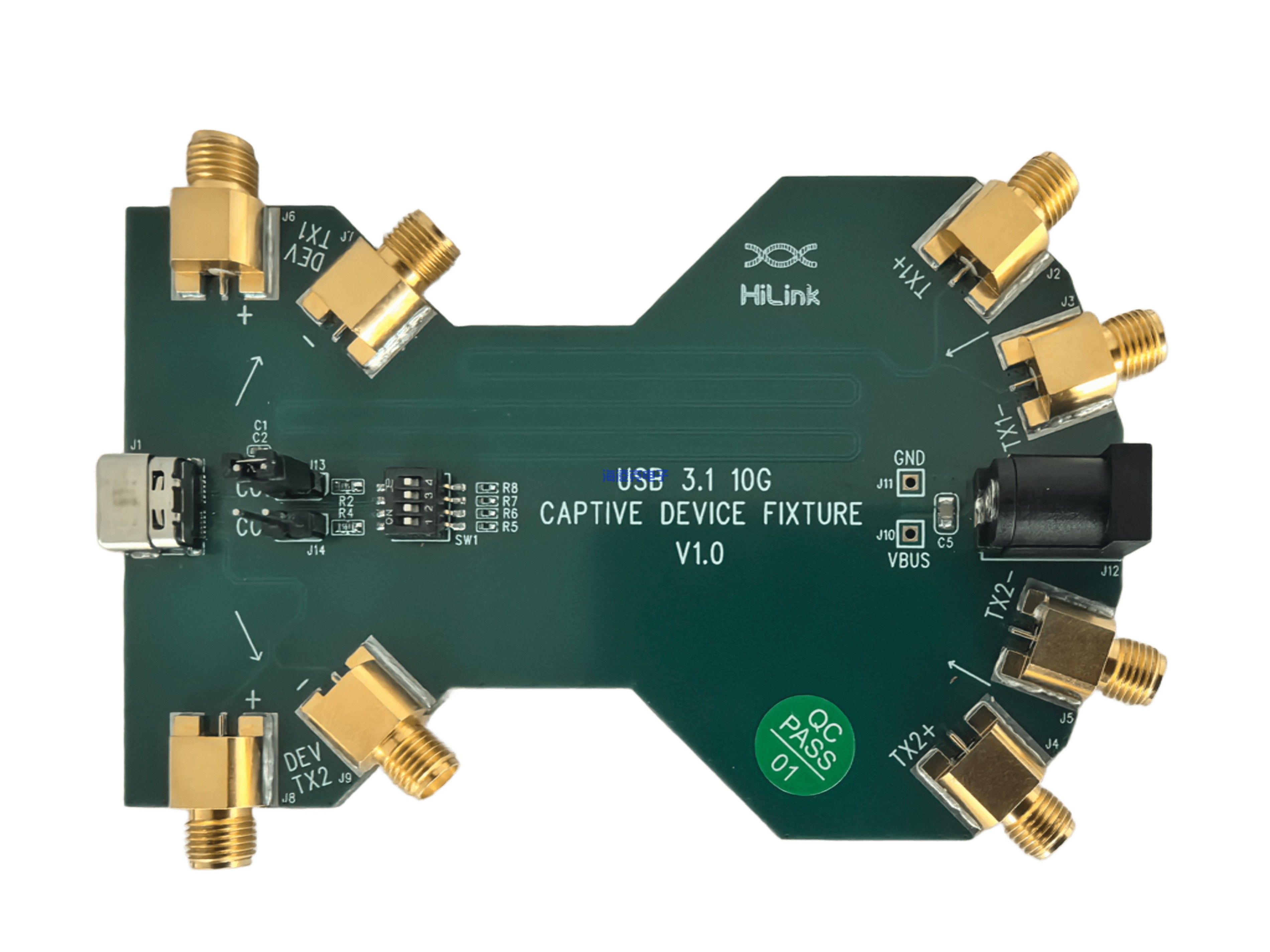 USB 3.1 C口测试夹具
