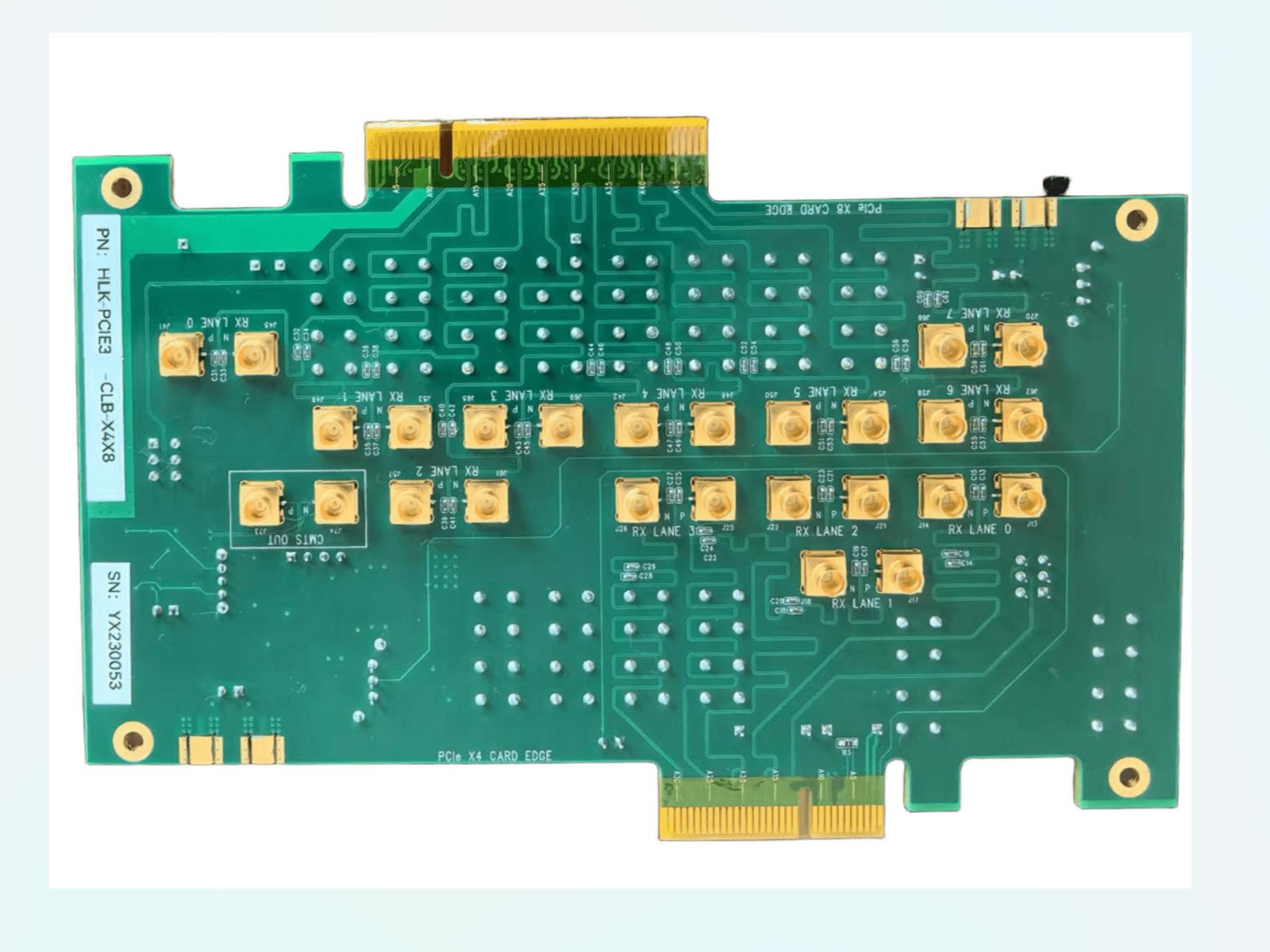 PCIE 3.0 CLB x4x8测试夹具