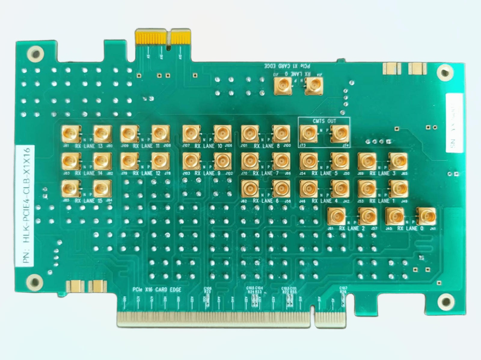 PCIE 4.0 CLB x1x16测试夹具