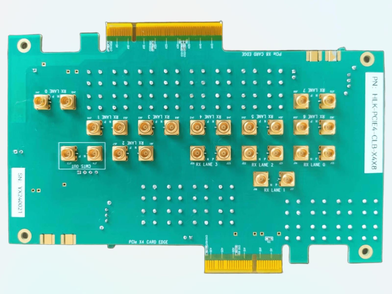 PCIE 4.0 CLB x4x8测试夹具