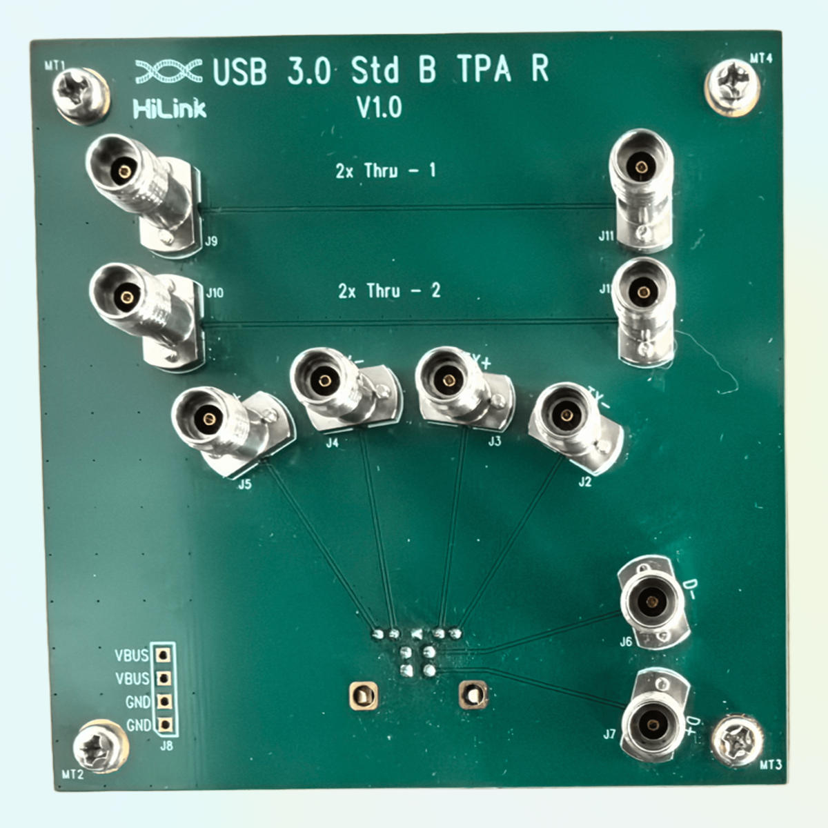 USB3.0 B型母口线缆测试夹具